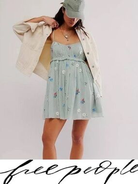 Free People’s Alana Babydoll Dress❤️NWOT